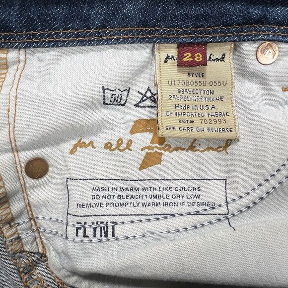 7 For All Mankind Bootcut Jeans Women’s 28 (Actual 31x29) USA Made Western Boho - Picture 6 of 13